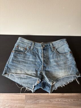 Levi's Light Blue 501 Shorts
